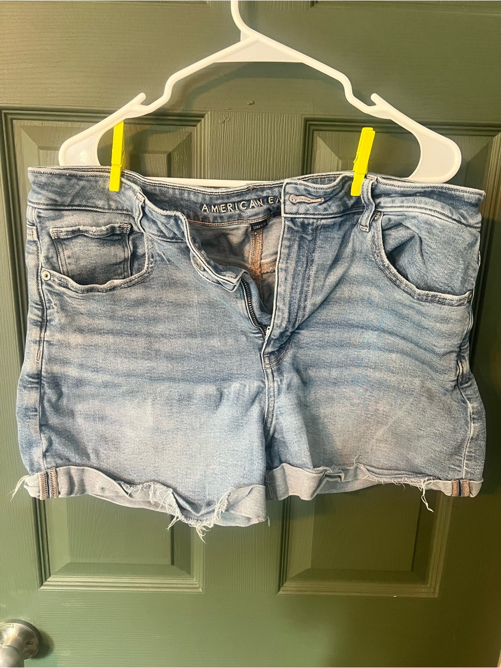 American Eagle Outfitters Light Blue Denim Jean Shorts